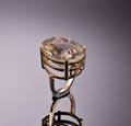 A.Ring. Citrin cocktailring 14 kt