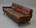 Svend Skipper. Tre-pers sofa i læder