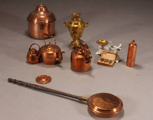 Samling kobber  messing effekter