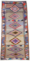 Persisk Kermanshah nomade-kelim, 245x115 cm.