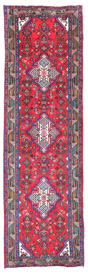 Persisk Hamadan løber, 301x90 cm.