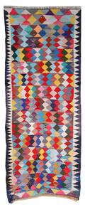 Persisk Kermanshah kelim, 256x100 cm.