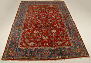 Persisk Isfahan tæppe, 360x260 cm.