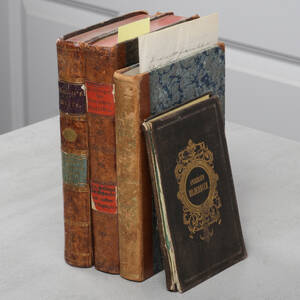 TYSKSPRÅKIGA BÖCKER, 4 st, 1800-tal