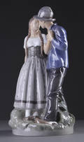 Holger Christensen for Kgl.P. Figur af porcelæn