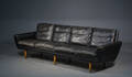 Georg Thams, 4 pers. sofa med sort læder