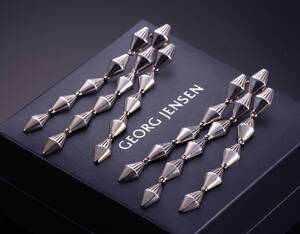 Georg Jensen. Archive ørehængere af sterlingsølv 2