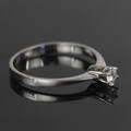 Solitairering i 14 kt. hvidguld