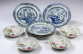 Ti diverse tallerkener af porcelæn, Kina 1800-tallet 10