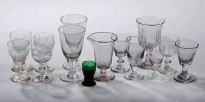 En samling gamle glas ca. 1880-1920 14