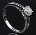 Solitaire ring ca. 0.75 ct.