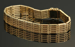 Armbånd af 14 kt guld, vintage, 29,2 gr.