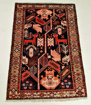 Persisk Malayer tæppe, 153x100 cm.