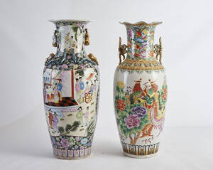 To kinesiske vaser af porcelæn 2