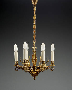 Forgyldt lysekrone