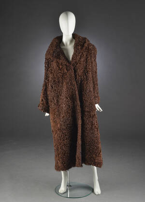 Frakke af brun persianer