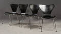 Arne Jacobsen, Vier Stühle Modell 3107 für Fritz Hansen 4 