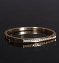 Armband, guld 14K, briljantslipade diamanter, tot. ca 0,34 ct