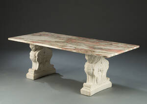 Sofabord med marmorplade