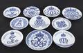 Samlartallrikar 10st, Royal Copenhagen, 181900-tal