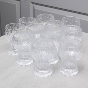 TAPIO WIRKKALA,  11 snapsglas, Ultima Thule, Iittala