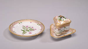 Royal Copenhagen. Cremekop samt tallerken 2