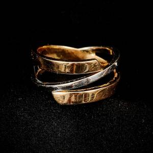 Ring, 18k. rött och vitt guld