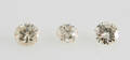 3 loose of light brown diamonds 0.62ct