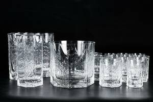 GLAS, 18 st. Kalinka, Timo Sarpaneva, Iittala.