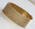 Bredt armbånd 22mm udført i 18 kt. guld. 98,6g. Denne auktion er annulleret - se nu vare 1937290