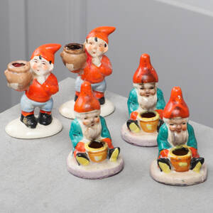 LJUSSTAKAR, 5 st, keramik