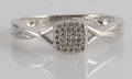 Ring in 18k with diamonds 0.10ct