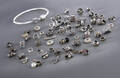 X Jewellery. Armring af sterlingsølv med charms af sterlingsølv