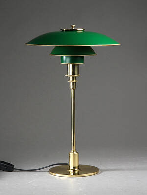 Poul Henningsen. PH 32 bordlampe, jubilæumsmodel.