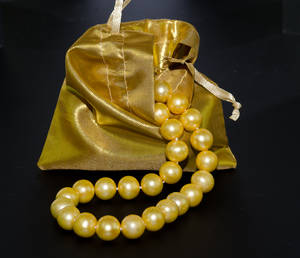Südseeperlcollier gelb