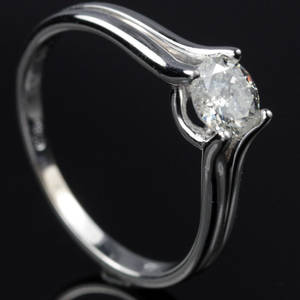 Solitaire ring ca. 0.52 ct.