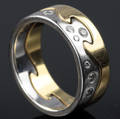 Georg Jensen fusions ring med brillanter
