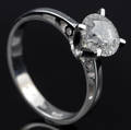 Solitaire ring ca. 1.38 ct.