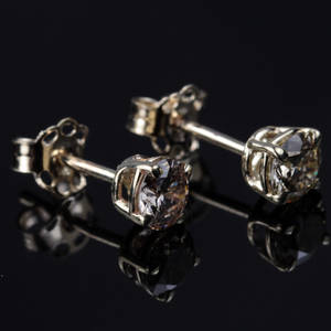 Par brillant ørestikker ca. 0.68 ct.