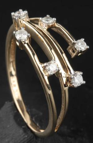 Diamantring, ca. 0.25 ct