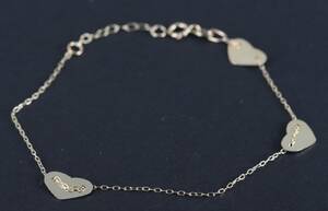 Bracelet with heart motives in 14k