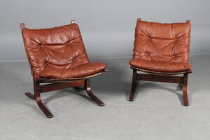 Ingmar Relling Par Siesta stole, brunt læder2