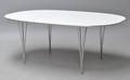 Piet Hein  Bruno Mathsson. Super Ellipse spisebord 180 x 120 cm.