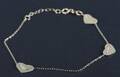 Bracelet with heart motives in 14k