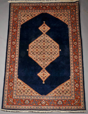 Persisk Sarough tæppe, 218x140 cm.