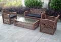 Mayfame Havemøbelsæt i brunt polyrattan 4
