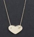 Necklace with heart motive in 14k This lot has been put up for resale under the new lot no. 5059672