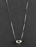 Necklace with heart motive in 14k 