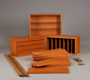 Reolsystem af teak, System royal