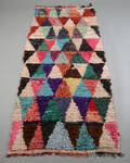 Marokkansk boucherouite tæppe, 235x109 cm